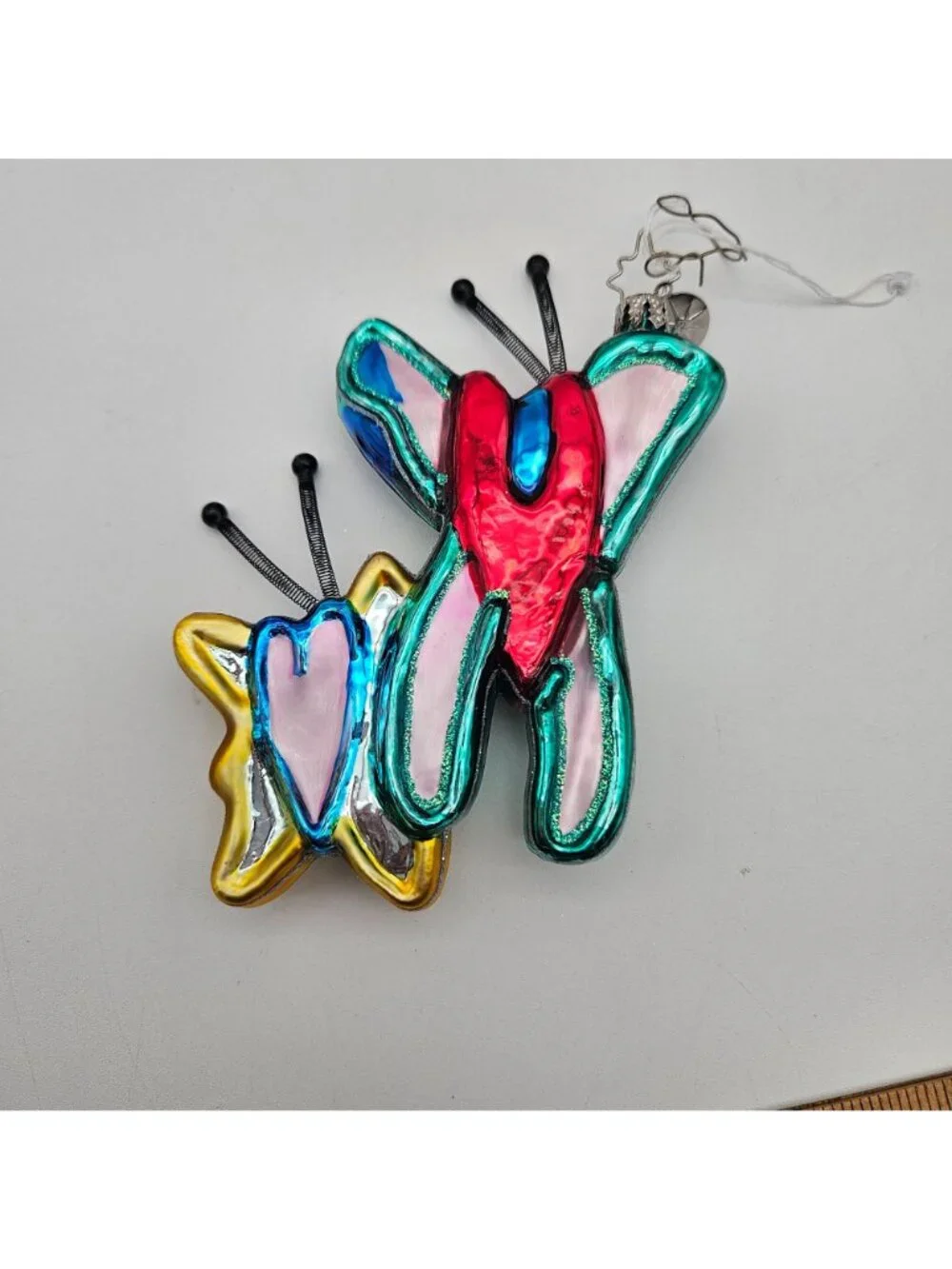 Christopher Radko Ornament Butterflies Childrens Art Project Gabriel Boxed